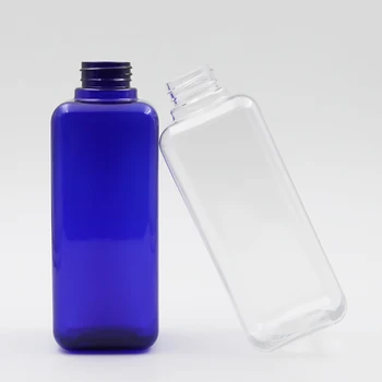 50 kom./lot kvadratnom PET kontejner s navojnim poklopcem plastična ambalaža, plastična boca losion boce krema kontejner