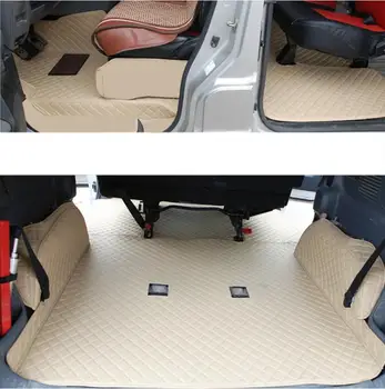 Za luksuzni vlakana kožna auto interijer tepih za nissan nv200 2010-2020 2018 2019 Evalia Vanette Mitsubishi Delica D3