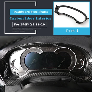Uređenje Interijera Automobila Lijevanje Od Karbonskih Vlakana Klima-uređaj CD control Panel Naljepnica Za BMW X3 X4 G01 G02 Tipke za Izlaz Zraka