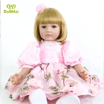 Izvrsni lutka Reborn za djevojčice 58 cm vinil silikonske lutke reborn baby blond princess Bebes reborn realista boneca dječji dar
