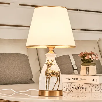 Europska slatka djevojka romantični toplo kreativni zlatni jelen poklon nakit dodatak potrošačke jednostavan dekorativni stolna lampa WF