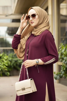 Ženski kostim Kombin Bottom Top Muslim dress hijab Muslim üstleri ženski kostim 2021 abayas abaya