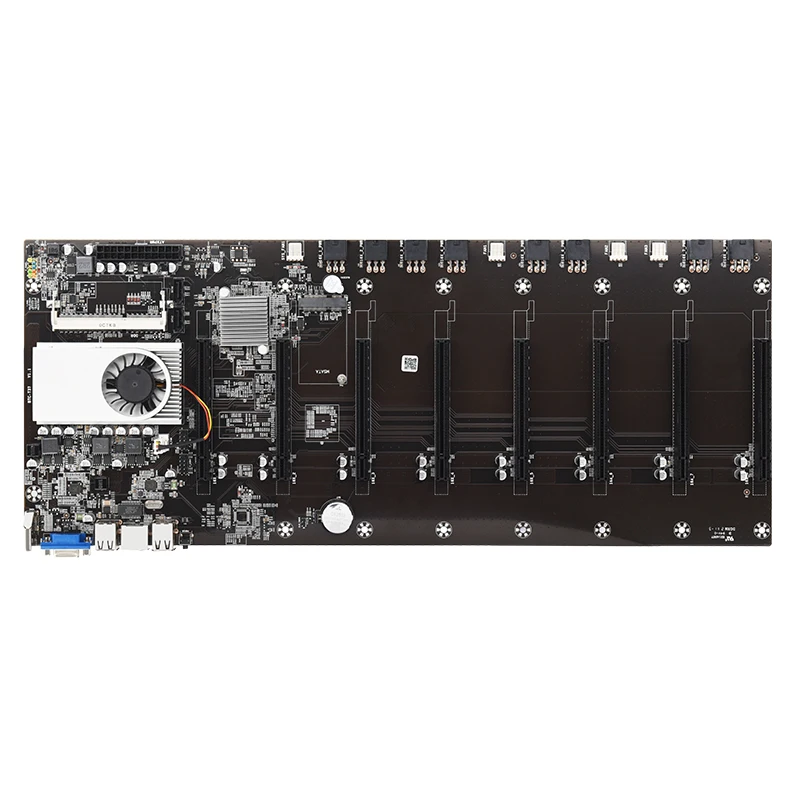 Planina matična ploča 8 GPU Bitcoin Crypto Etherum Mining Set Kit Combo with 8GB DDR3 1600MHz RAM-a,64GB mSATA SSD and 8PIN cable set Slika  5