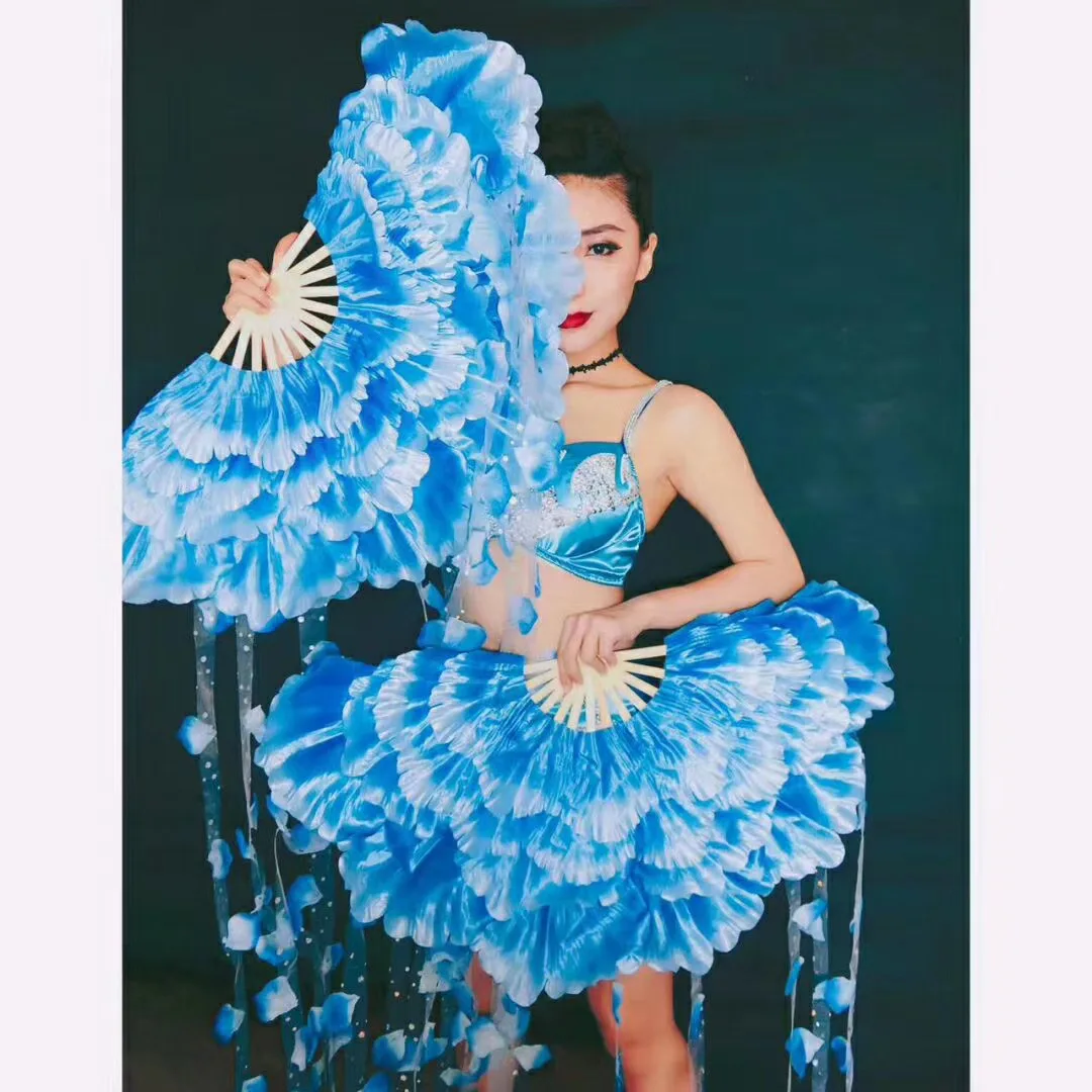 Identitet Performanse Odijelo Dame Rhinestones Bikini Postavlja Uzorak Za Ispis Primjena Traka Ventilator Noćni Klub Plesni Show Odijevanje Slika  1