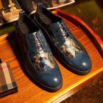 Nove Talijanske Kožne Modeliranje Cipele Za Muškarce Borgues Oxfords 2018 Formalne Poslovnih Odijela Smoking Oxfords Cipele Čipka-Up Urezana Cipele