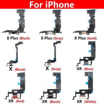 50 kom./lot, USB Punjenje Portovi I konektori Jack Dock Konektor za Punjenje Odbora Fleksibilan Kabel Za iPhone X XS XR Max 8 Plus