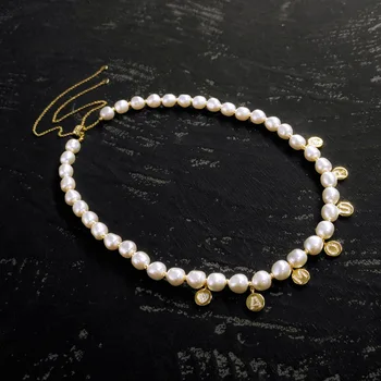 925 Sterling Srebra Amour Pismo Multi-heart-u obliku srca Pearl Clavicle Chain Monaco Jewelry Sweater Chain
