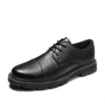 Nova kožna casual cipele модна i popularan u Four Seasons CN(Origin) MEN Adult Walking Shoes Rubber Lace-up