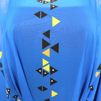 2020 Novi Шифоновое Afrički Haljina Abaya Free Size Vještački Dijamant Printed Dress For African Lady Loose Batwing Sleeve Maxi Robe Dress New