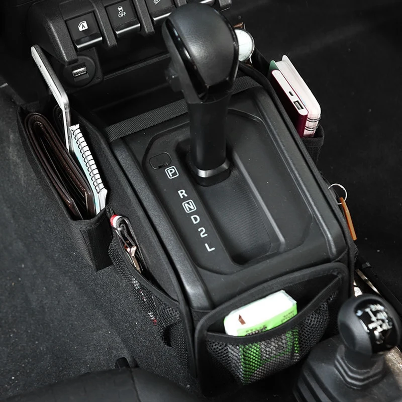 New-Stowing Tidying Car Gear Shifter Side Storage Bag Console Organizer For Suzuki Jimny JB74 2019-2021 Slika  2