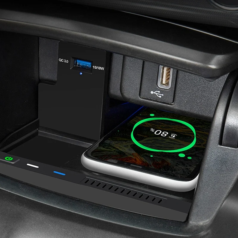 Auto Qi Bežični Punjač Za Telefon Stalak Ploča Držač Mobilnog Telefona za Honda Accord 2018 2019 2020 Slika  3