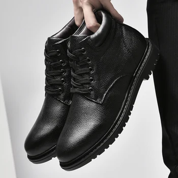 Velike dimenzije 36-48 Muške cipele Marke 2022 muška moda Proljeće cipele Udobne Luksuzne Čizme od prave kože Muška Poslovna cipele