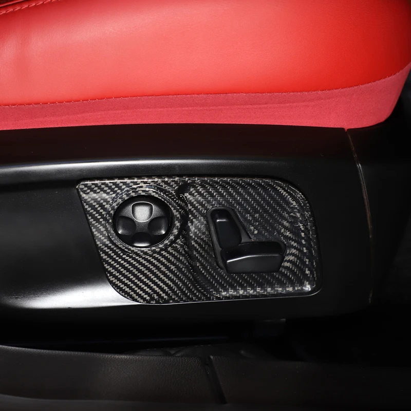 Podešavanje Sjedala Automobila Završiti Za Maserati 2016-2021 Sada Karbonskih Vlakana Podešavanje Sjedala Ploču Okvir Poklopac Dekoracija Automobila Slika  4